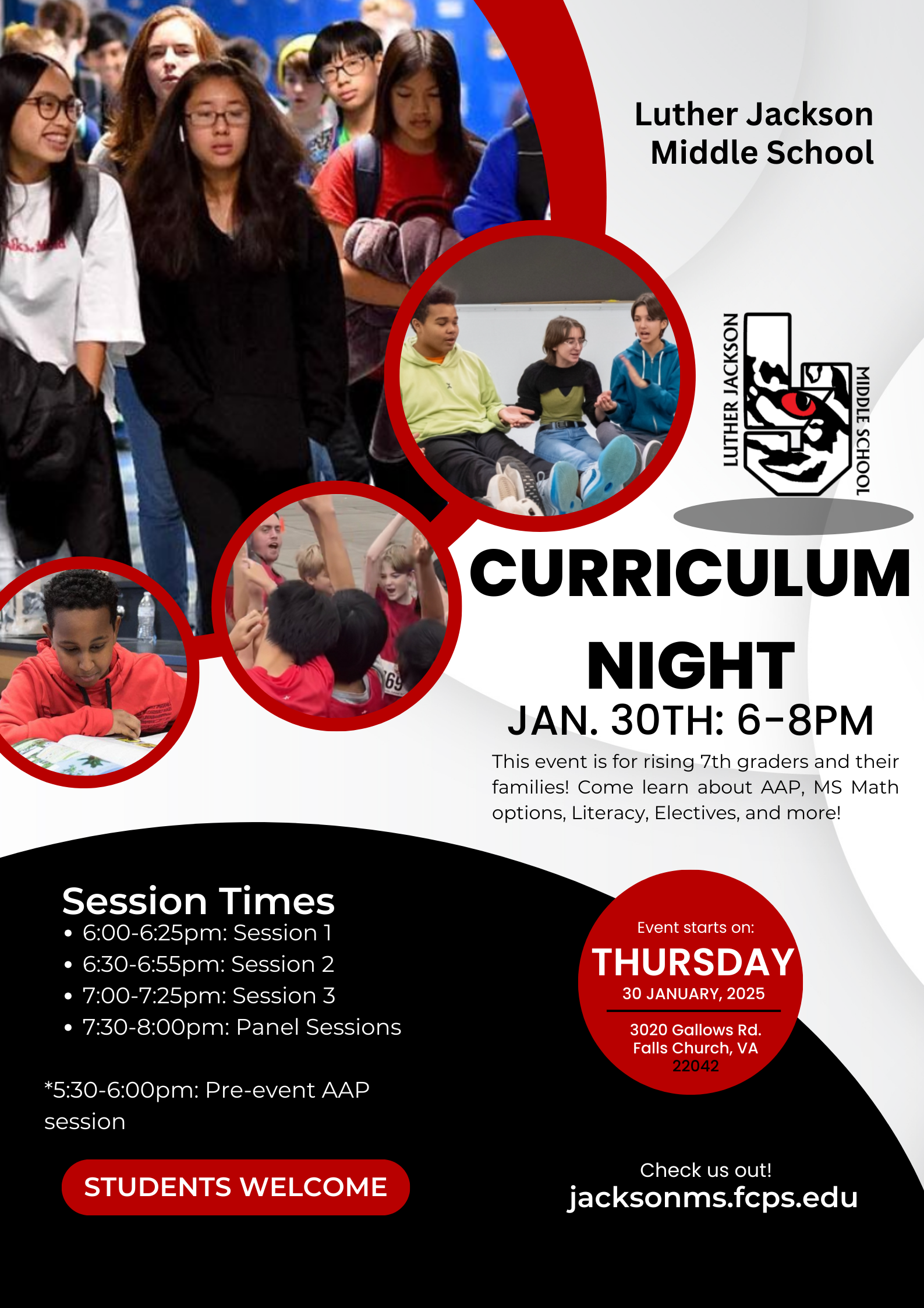 curriculum night flier