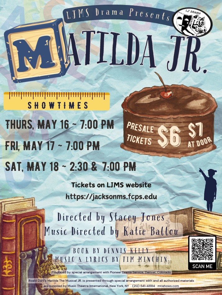 image of poster promoting Matilda Jr. performance