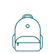 icon of backpack