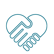 holding hands heart icon